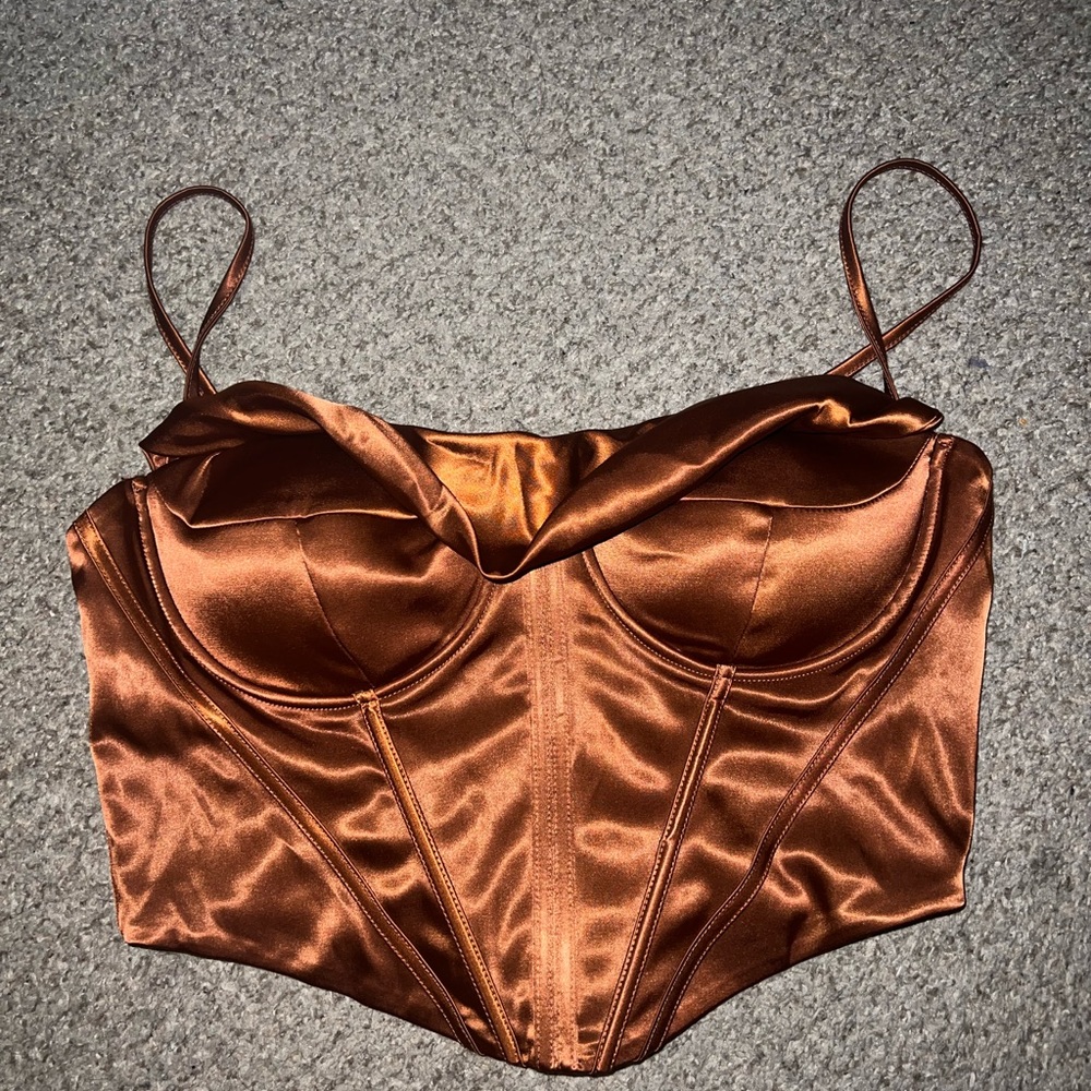 Satin Bustier Camisole Corset Top